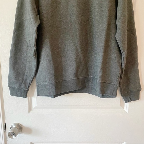 EVERLANE The Track Crewneck Sweatshirt Dark Heather Gray NWT - Picture 3 of 10